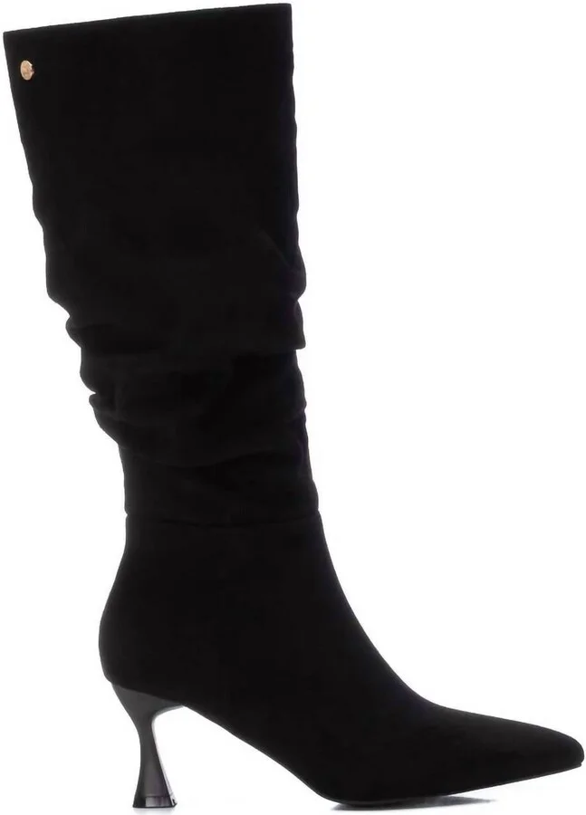 Women's Suede Boots In Black
