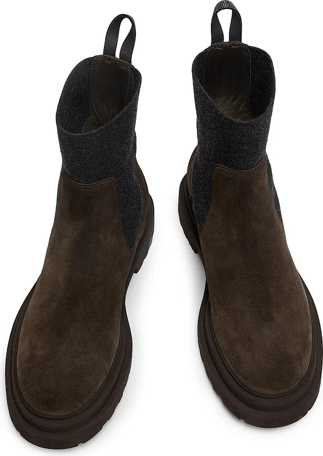 Women's Suede Chelsea Ankle Boots - Corvino - Size 6 - Image 4