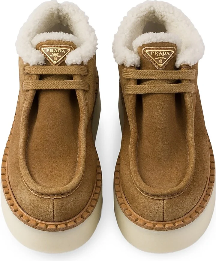 Women's Suede Chukka Boots - Brown - Size 5 - Image 3