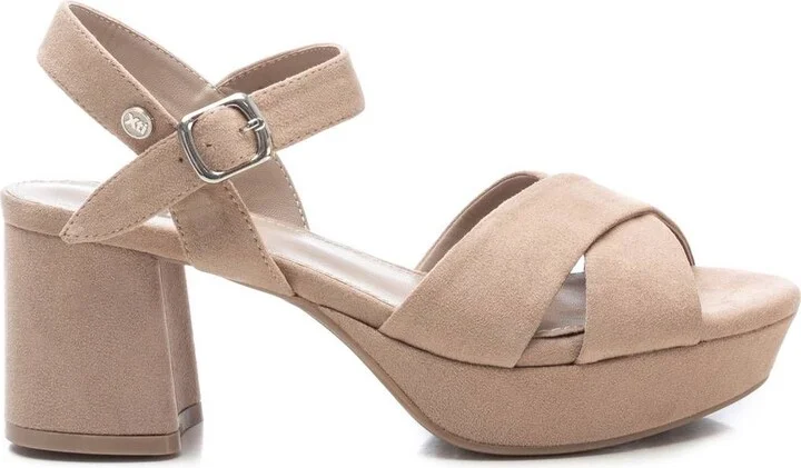 Women's Suede Cross Strap Sandals By XTI
