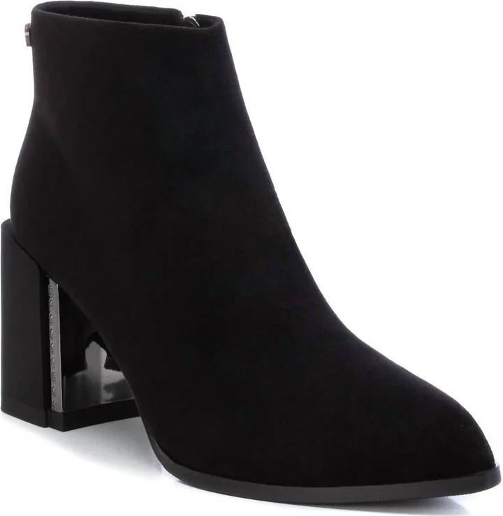 Women's Suede Dress Booties In Black