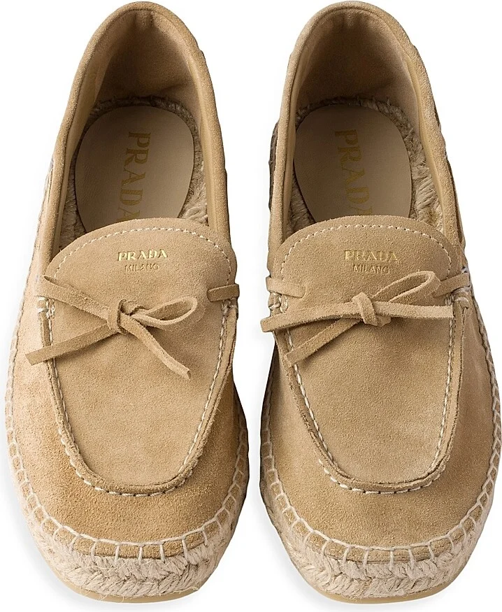 Women's Suede Espadrilles - Beige Khaki - Size 6 - Image 2