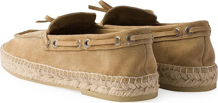 Women's Suede Espadrilles - Beige Khaki - Size 6 - Image 3