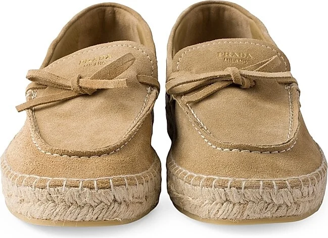 Women's Suede Espadrilles - Beige Khaki - Size 6 - Image 4