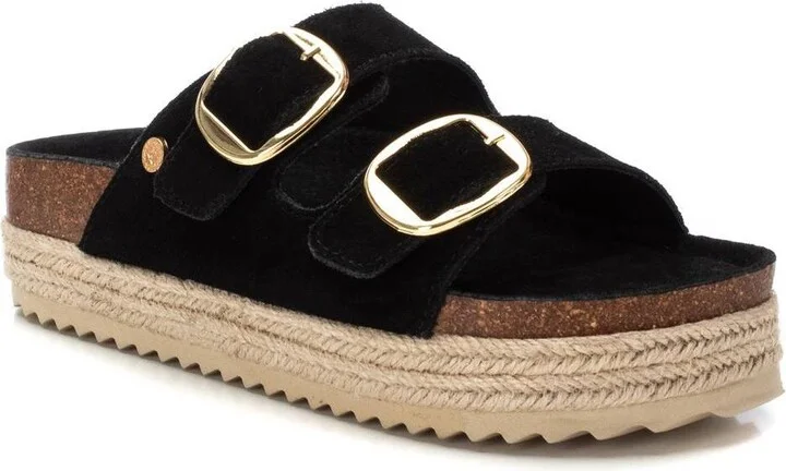 Women's Suede Flat Sandals By Xti - Image 2