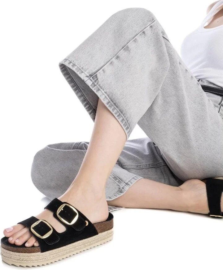 Women's Suede Flat Sandals By Xti - Image 3