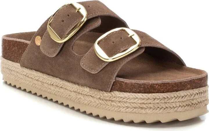 Women's Suede Flat Sandals By Xti - Image 6