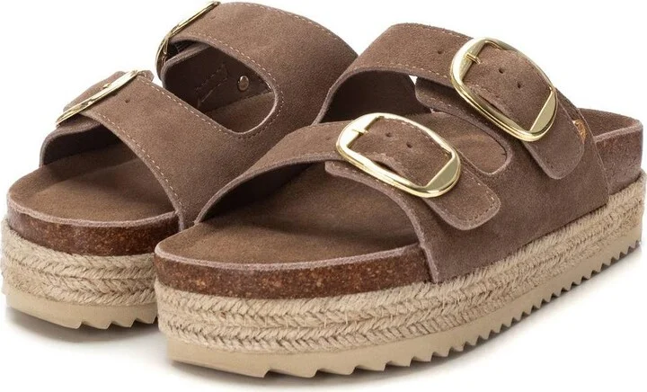 Women's Suede Flat Sandals By Xti - Image 9