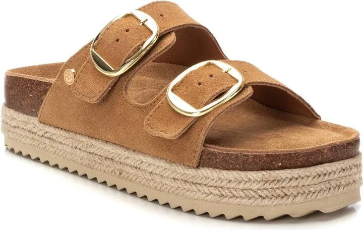 Women's Suede Flat Sandals By Xti - Image 10