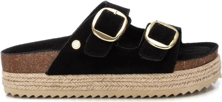 Women's Suede Flat Sandals By Xti