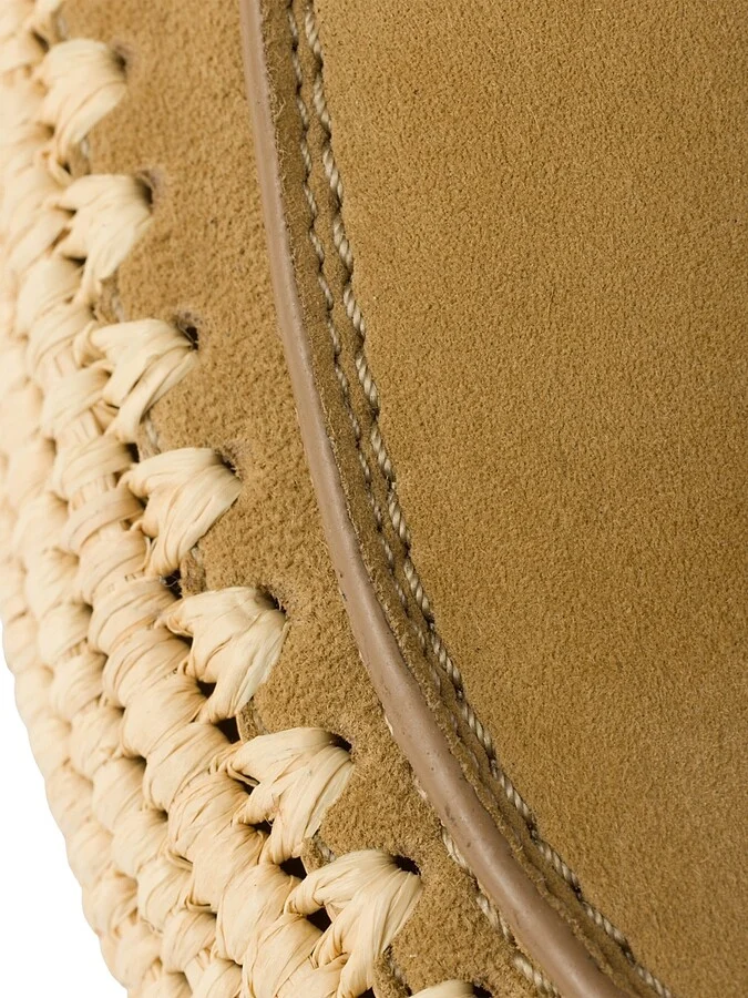 Women's Suede Flatform Mules - Beige Khaki - Size 7 - Image 4