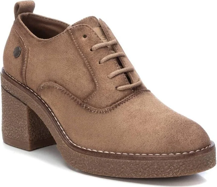 Women's Suede Heeled Oxfords By Xti