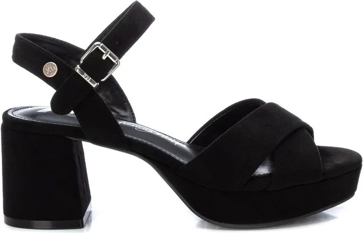 Women's Suede Heeled Platform Sandals By Xti