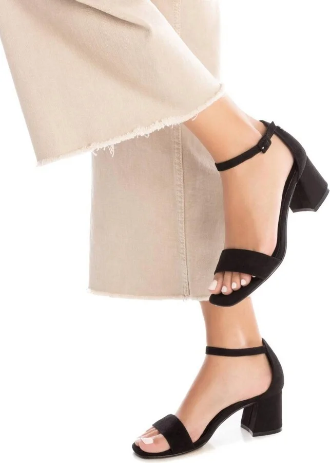 Women's Suede Heeled Sandals By Xti - Image 3
