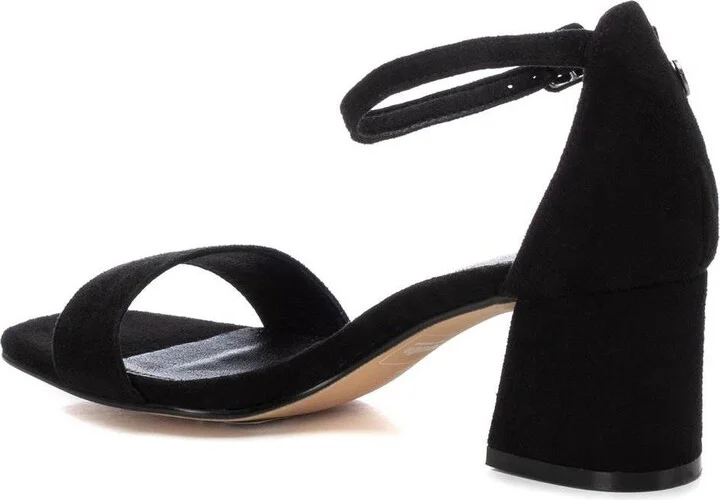 Women's Suede Heeled Sandals By Xti - Image 5