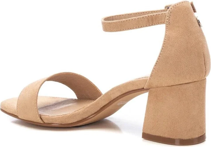Women's Suede Heeled Sandals By Xti - Image 6