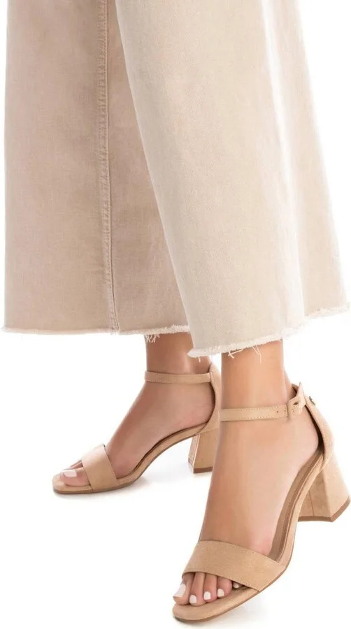 Women's Suede Heeled Sandals By Xti - Image 9