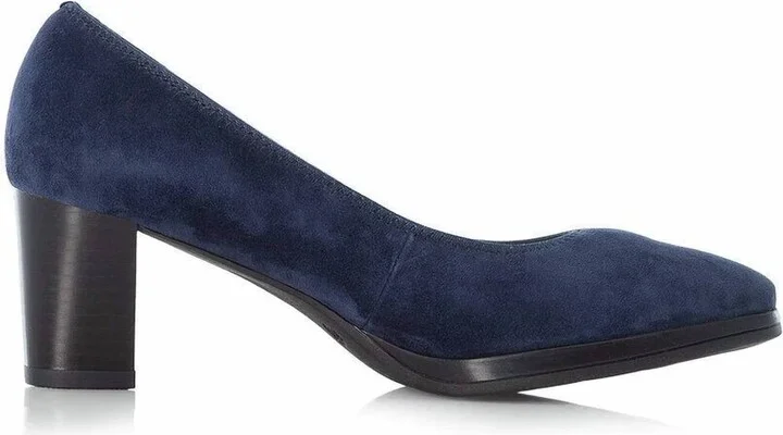 Women's Suede Heels In Navy Blue