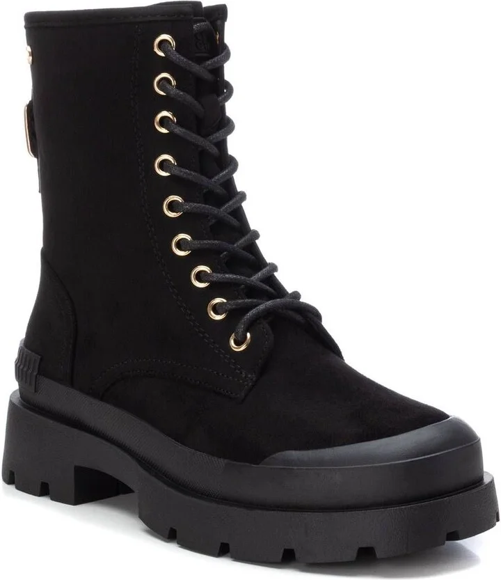 Women's Suede Lace-Up Booties By XTI