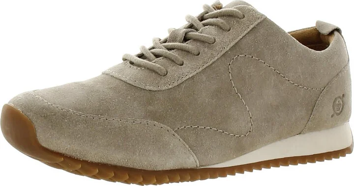Womens Suede Lace-Up Casual And Fashion Sneakers