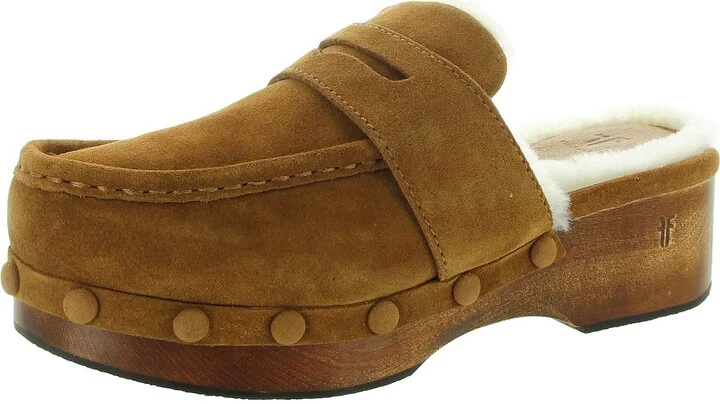 Womens Suede Loafer Slippers