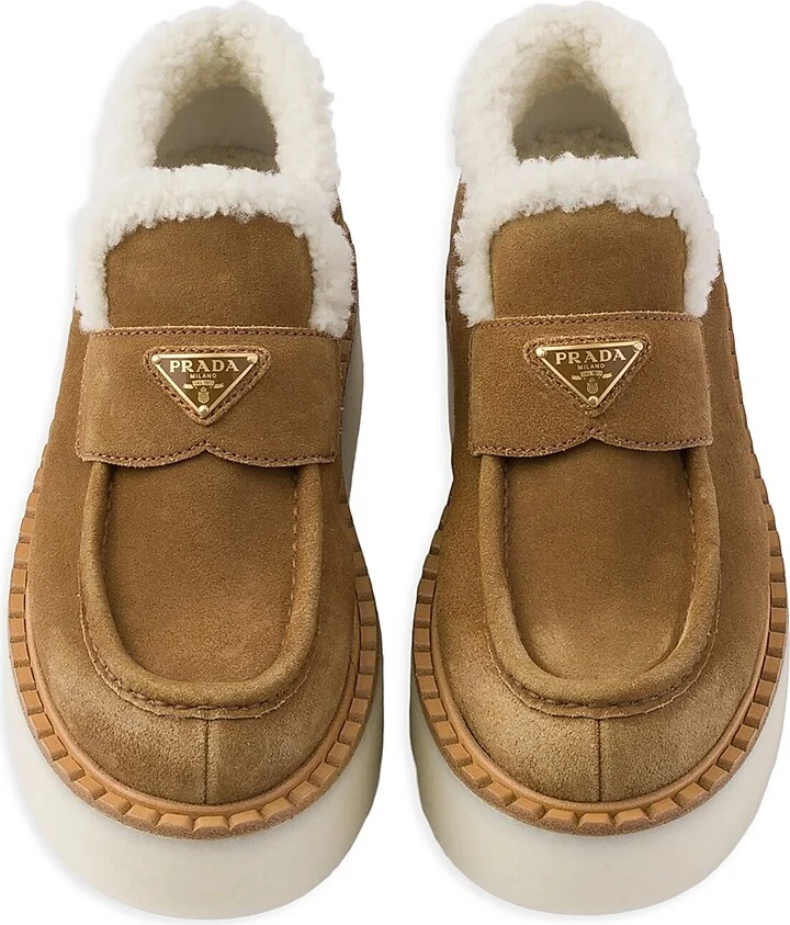 Women's Suede Loafers - Brown - Size 6 - Image 3