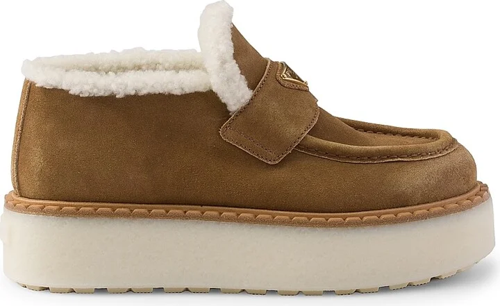 Women's Suede Loafers - Brown - Size 6