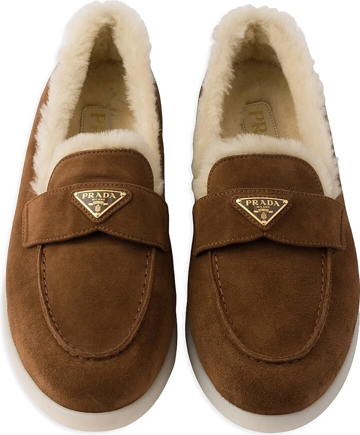 Women's Suede Loafers - Brown - Size 7 - Image 2