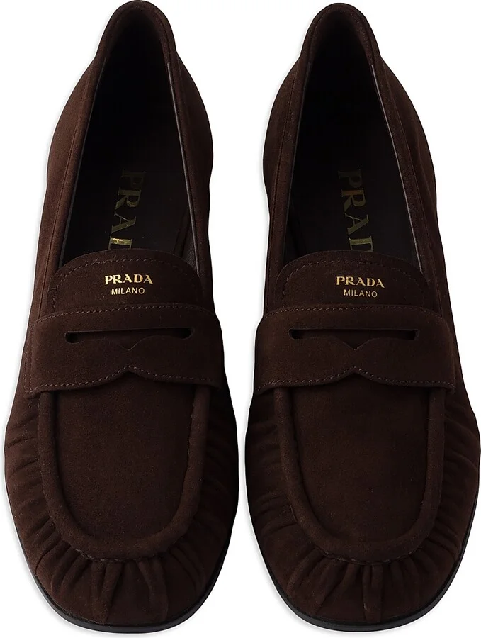 Women's Suede Loafers - Brown - Size 7 - Image 2