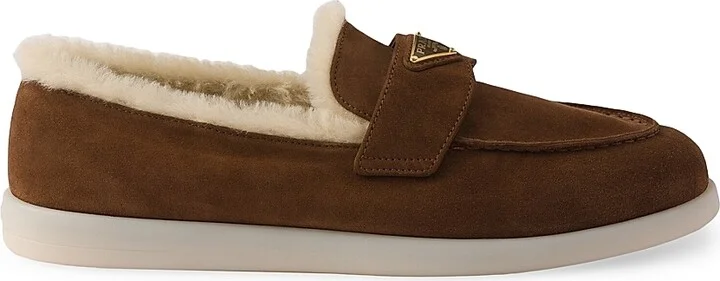 Women's Suede Loafers - Brown - Size 7