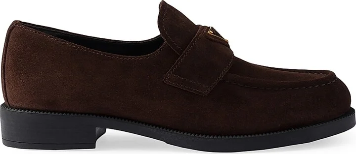 Women's Suede Loafers - Brown - Size 9