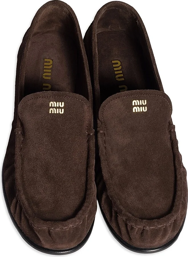 Women's Suede Loafers - Dark Brown - Size 7 - Image 2