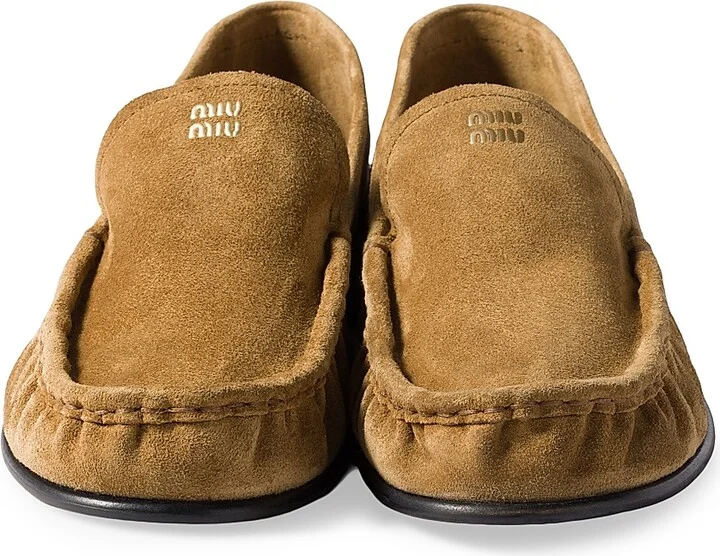 Women's Suede Loafers - Dark Brown - Size 7 - Image 4