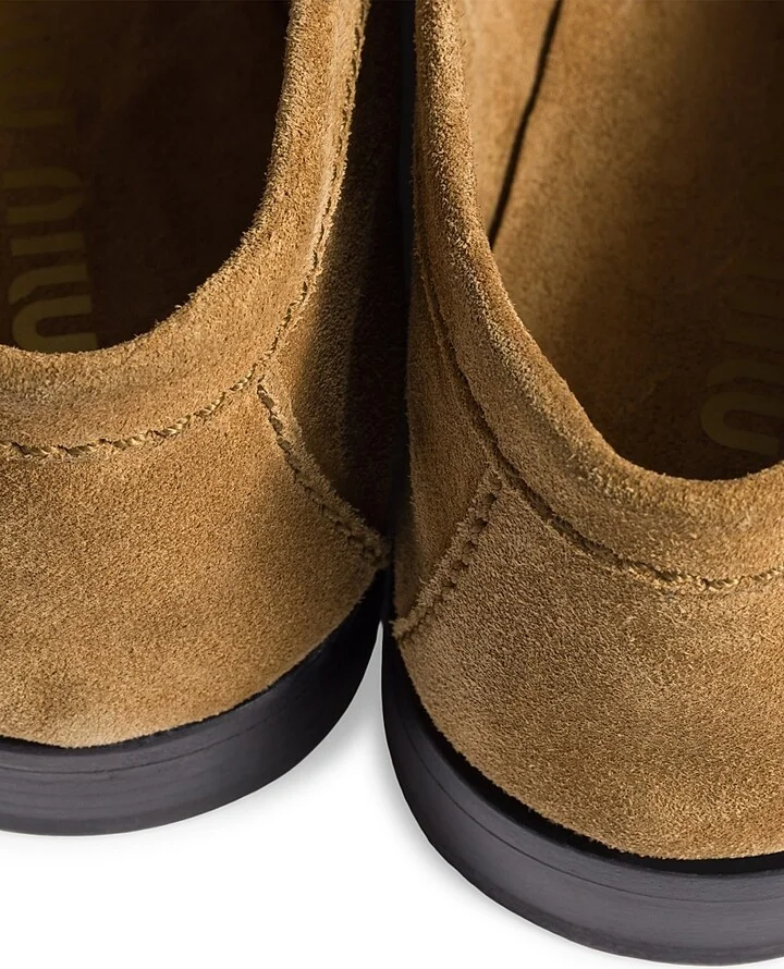 Women's Suede Loafers - Dark Brown - Size 7 - Image 5