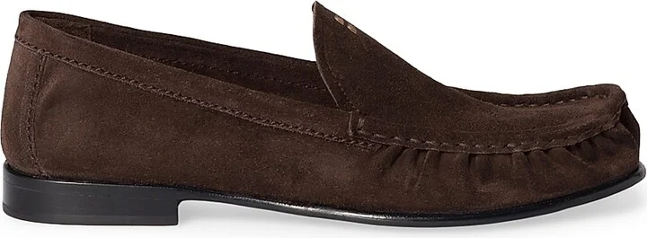 Women's Suede Loafers - Dark Brown - Size 7