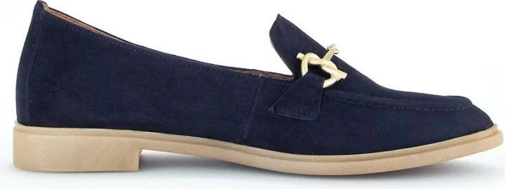 Women's Suede Loafers In Atlantic Blue