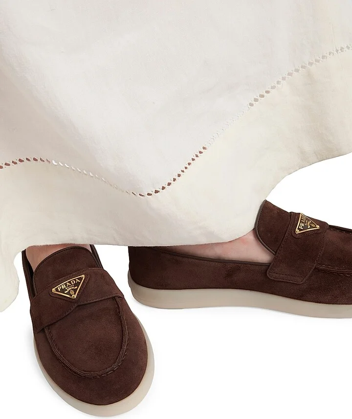 Women's Suede Loafers - Light Brown - Size 6 - Image 9