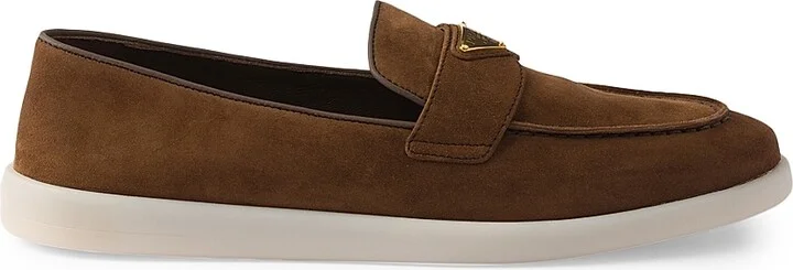 Women's Suede Loafers - Light Brown - Size 6