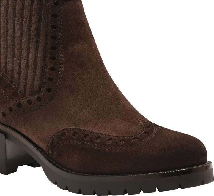 Women's suede low-heel ankle boot - Image 5