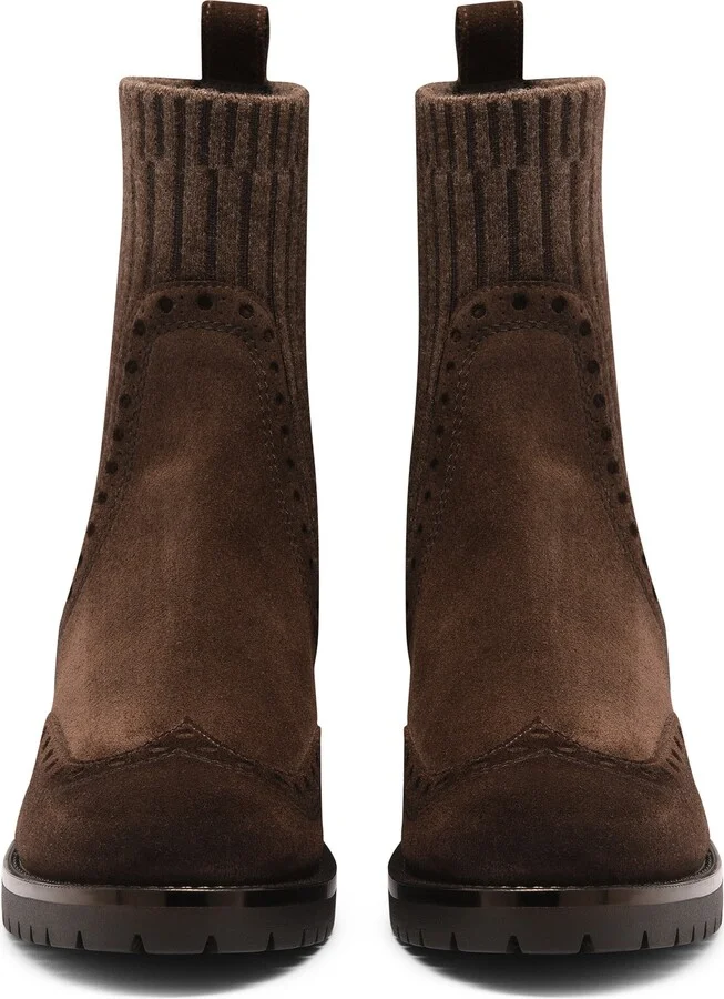 Women's suede low-heel ankle boot - Image 7