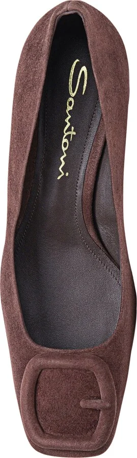 Women's suede low-heel pump - Image 4