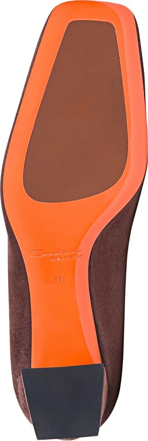 Women's suede low-heel pump - Image 5