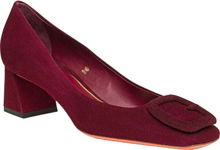 Women's suede low-heel pump - Image 7