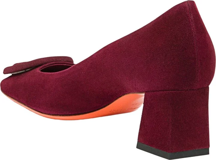Women's suede low-heel pump - Image 8