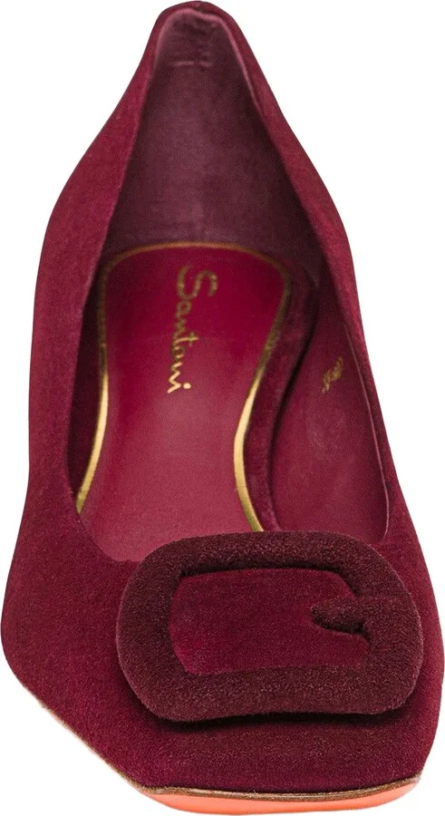 Women's suede low-heel pump - Image 9