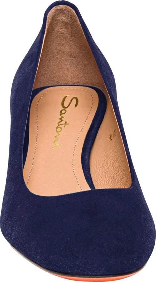 Women's suede low-heel pump - Image 2