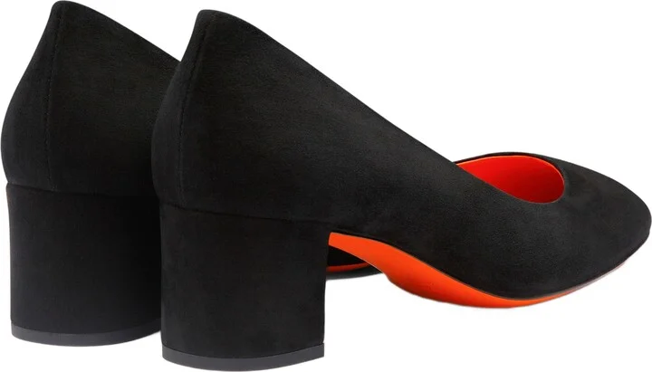Women's suede low-heel pump - Image 4