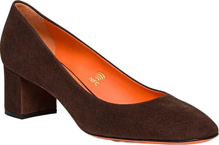 Women's suede low-heel pump - Image 7