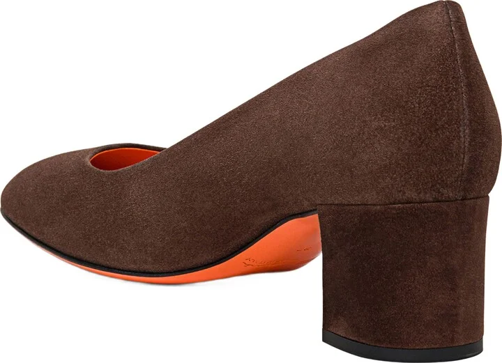 Women's suede low-heel pump - Image 8