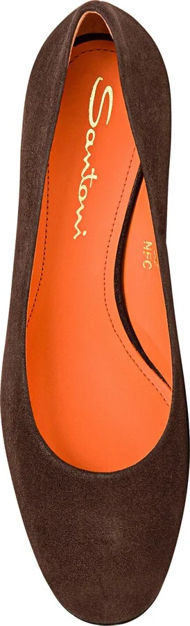 Women's suede low-heel pump - Image 9